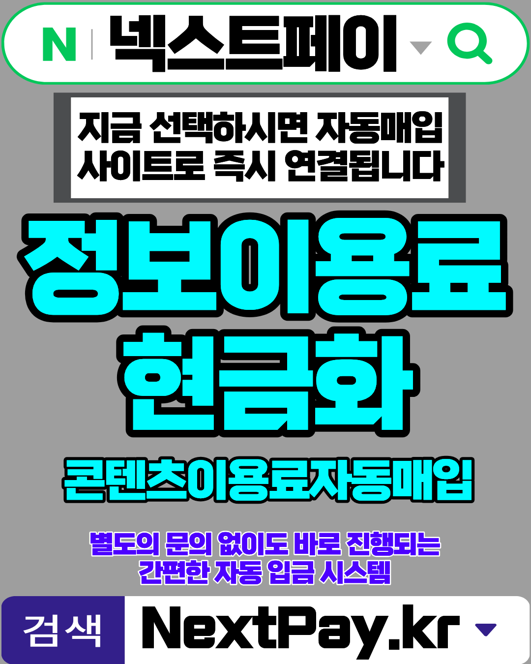 구글결제현금화 넥스트페이 간편절차 빠른승인 진행방법